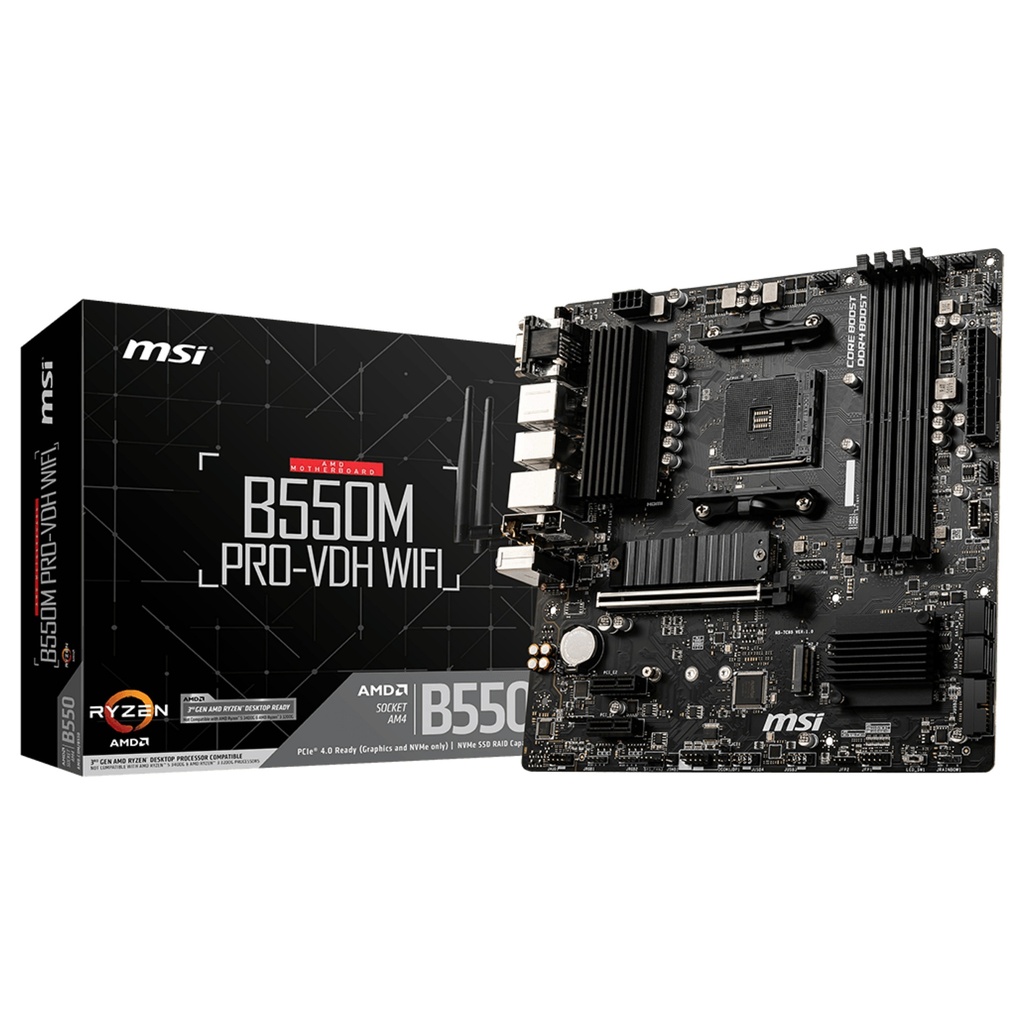 Motherboard AMD AM4 MSI B550M PRO-VDH WIFI mATX