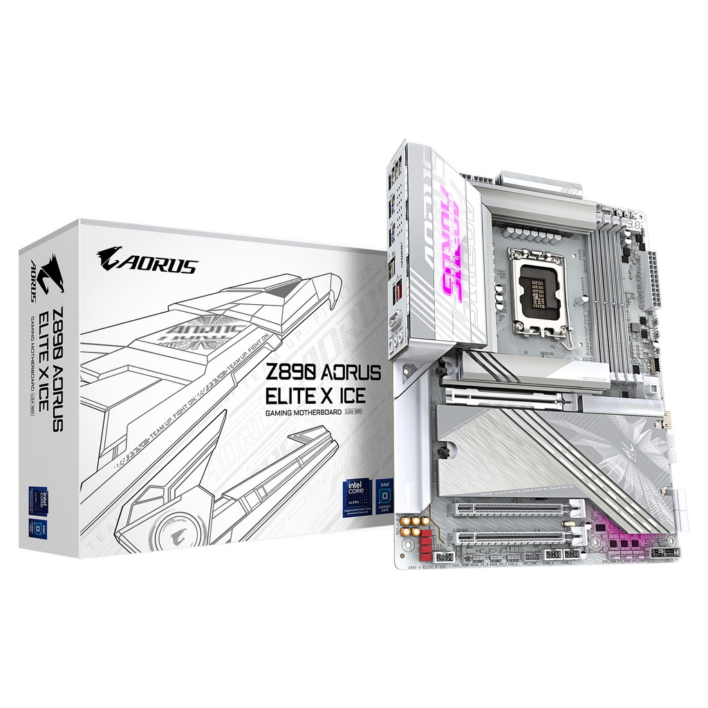 AORUS Z890 ELITE X ICE - motherboard - ATX - LGA1851 Socket - Z890 - Z890 A ELITE X ICE