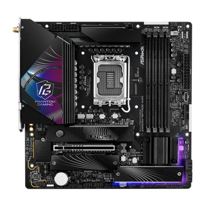 ASRock Phantom Gaming Z890M RIPTIDE WIFI - motherboard - micro ATX - LGA1851 Socket - Z890 - 90-MXBPK0-A0UAYZ
