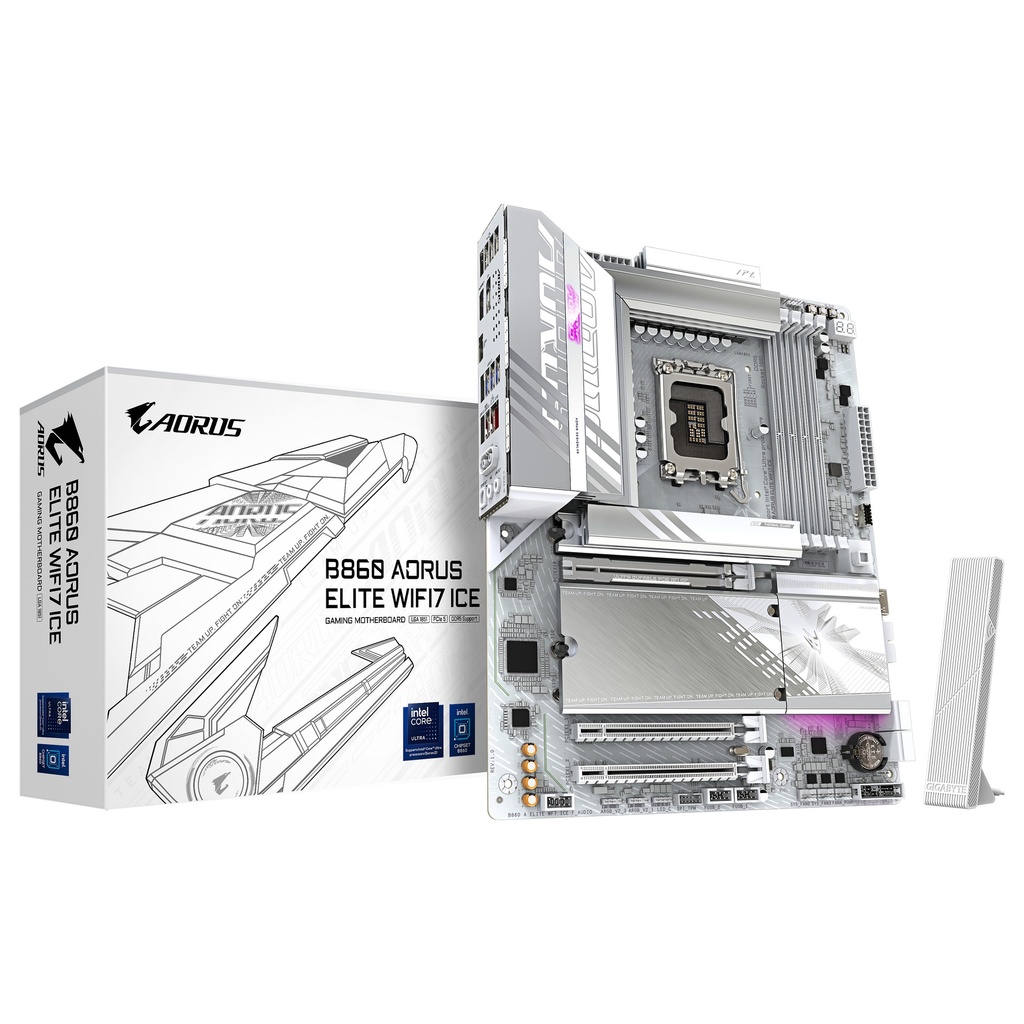 AORUS B860 ELITE WIFI7 ICE - motherboard - ATX - LGA1851 Socket - B860 - B860 A ELITE WF7 ICE