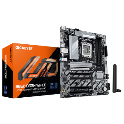 Gigabyte Mainboard B860 DS3H WIFI6E - ATX - Socket LGA1851 - Intel B860 - B860 DS3H WIFI6E