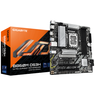 Gigabyte B860M DS3H - 2.0 - motherboard - micro ATX - LGA1851 Socket - B860 - B860M DS3H