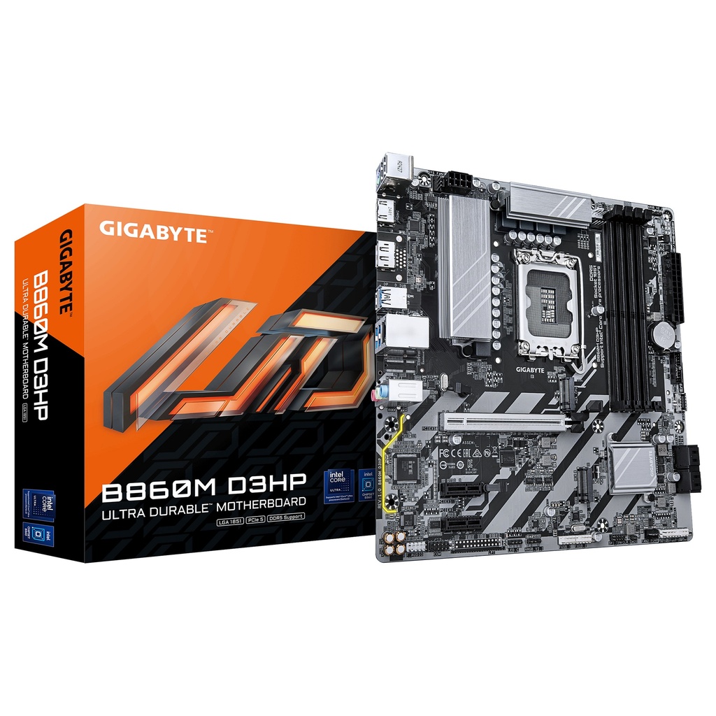 GIGABYTE B860M D3HP - motherboard - micro ATX - LGA1851 Socket - AMD B850 - B860M D3HP