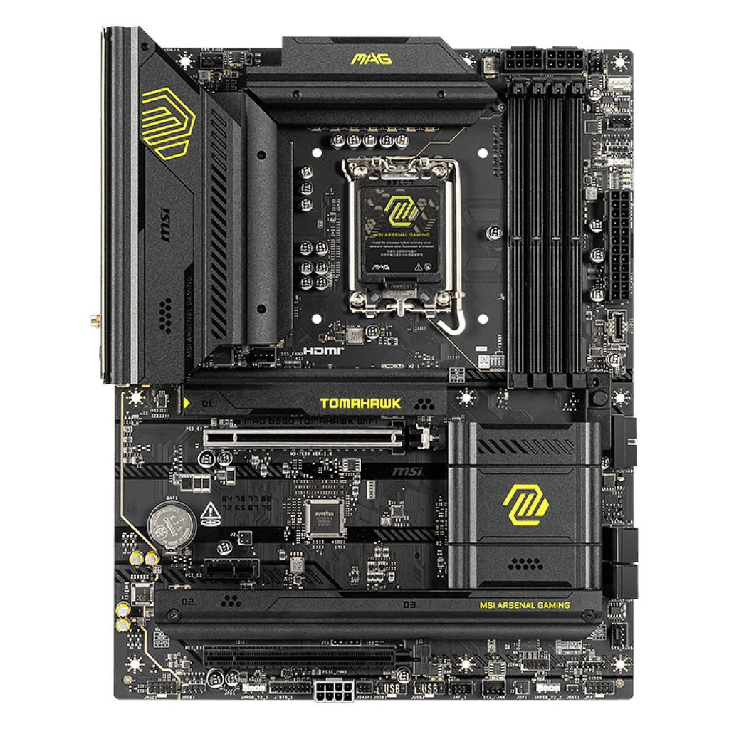 MSI MAG B860 TOMAHAWK WIFI - motherboard - ATX - LGA1851 Socket - B860 · 7E39-001R