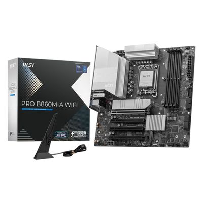 MSI PRO B860M-A WIFI - motherboard - micro ATX - LGA1851 Socket - B860 - 7E42-002R