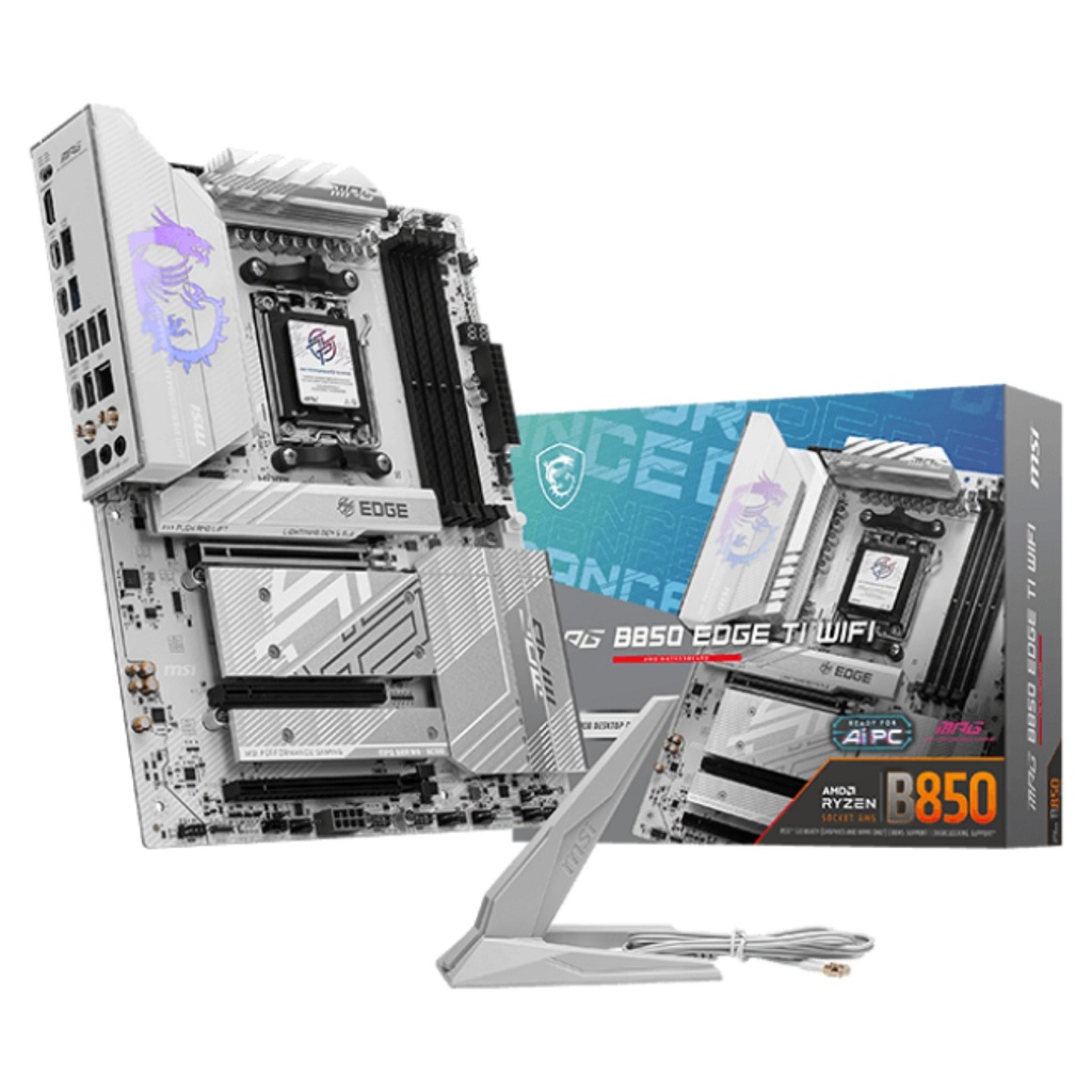MSI MPG B850 EDGE TI WIFI - motherboard - ATX - Socket AM5 - AMD B850 · 7E62-001R