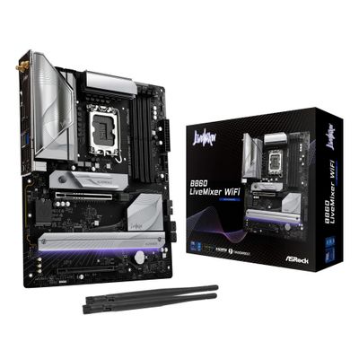 ASRock B860 LIVEMIXER WIFI - motherboard - ATX - LGA1851 Socket - B860 - 90-MXBQV0-A0UAYZ