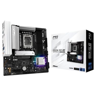 ASRock B860M Pro RS - motherboard - micro ATX - LGA1851 Socket - B860 - 90-MXBRP0-A0UAYZ
