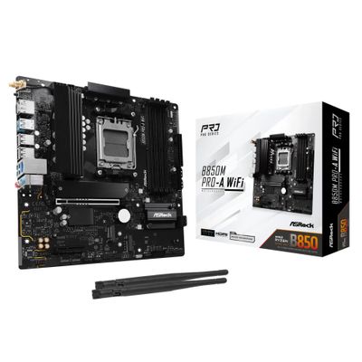 ASRock B850M Pro-A WIFI - motherboard - micro ATX - Socket AM5 - AMD B850 - 90-MXBR9-A0UAYZ