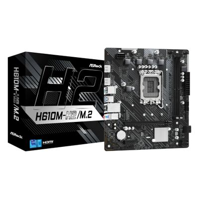 ASRock H610M-H2/M.2 - motherboard - micro ATX - LGA1700 Socket - H610 - 90-MXBP70-A0UAYZ