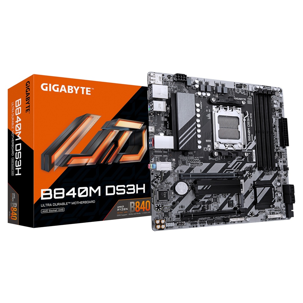 GIGABYTE B840M DS3H - motherboard - micro ATX - Socket AM5 - AMD B840 - B840M DS3H