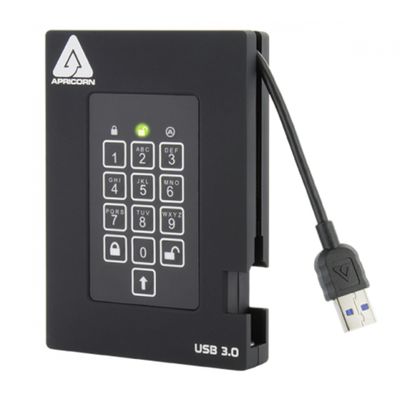 Apricorn Aegis Padlock Fortress - SSD - 256 GB - USB 3.0 - A25-3PL256-S256F