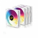 Armaggeddon Gaming Cooling Fan Set 4pcs ARGB KIT 5000 White
