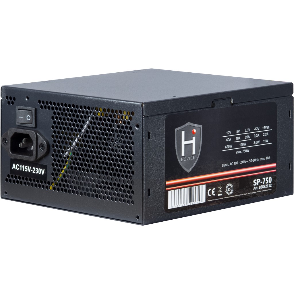InterTech HiPower 750W Power Supply - SP-750