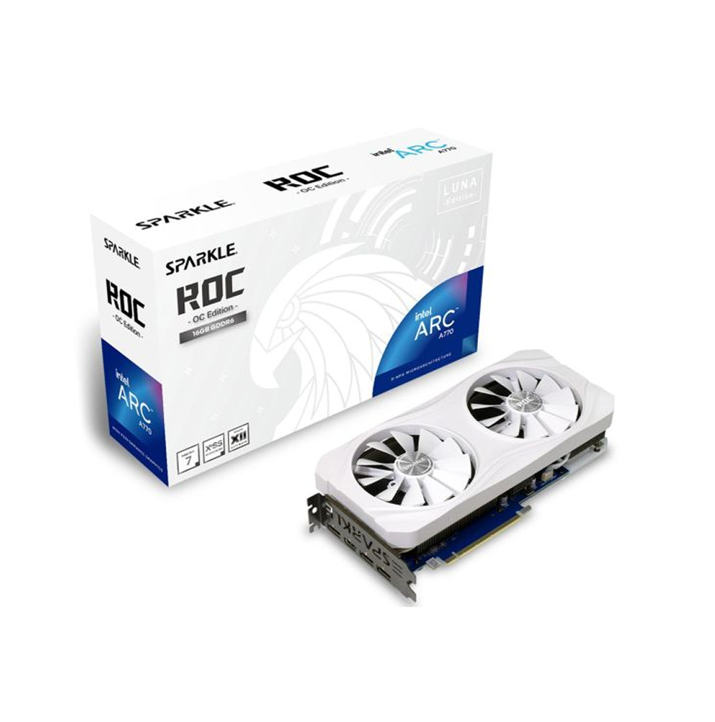 Sparkle Intel Arc A770 Luna OC - Graphics Card - 16GB GDDR6 - White - Dual Fan
