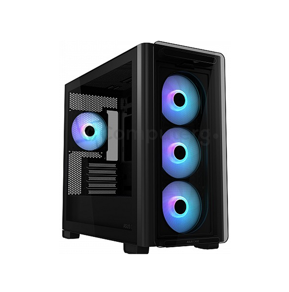 ASUS PC Case mATX Tempered Glass 4xARGB Fans A23 PLUS Black