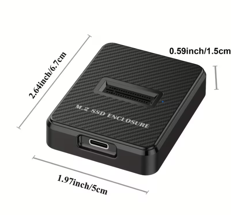 M.2 NVMe SSD Enclosure Docking Station - Black