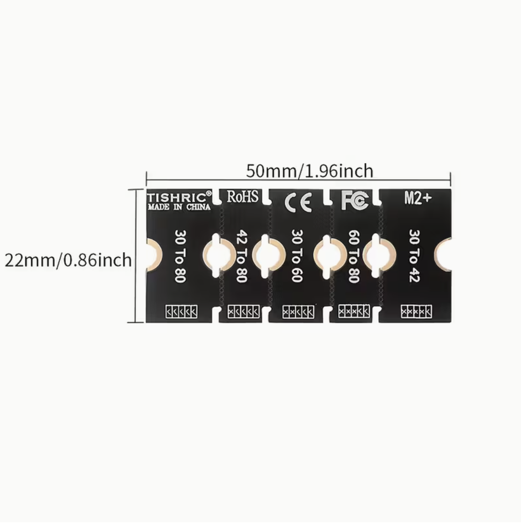 TISHRIC M.2 NVMe SSD Extension Adapter – Black