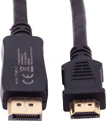 DisplayPort 1.2 to HDMI Cable 1m 4K - Black