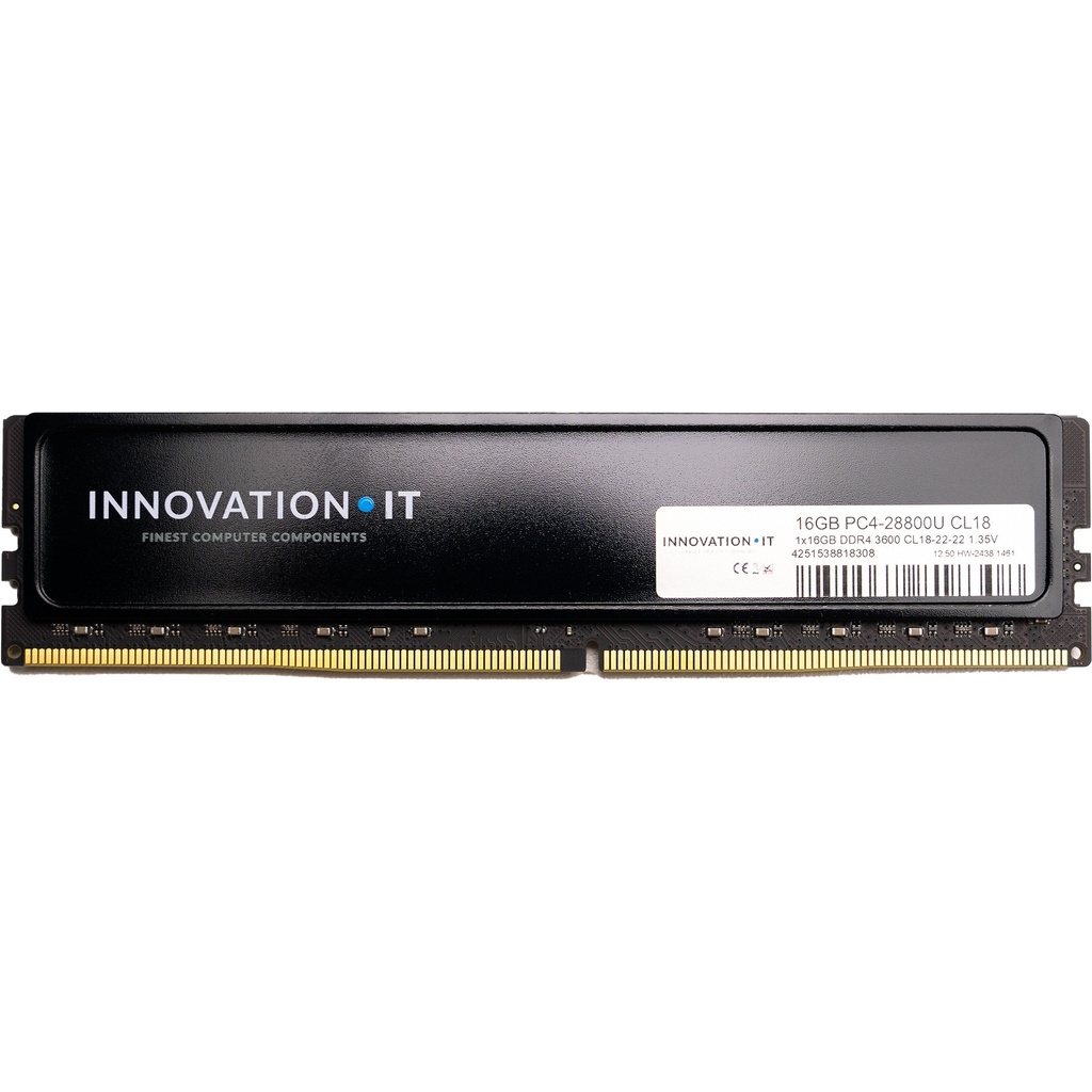 3600 16GB Innovation IT CL18 1.35V with Heatspreader · CL18-22-22