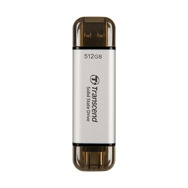 Transcend ESD310S External USB 10Gbps Type C A Silver 512GB - TS512GESD310S