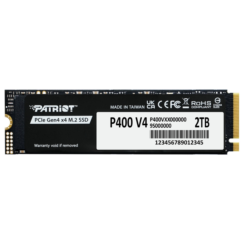 Patriot P400 4.0 6200 5200 PS1807 2TB M.2 - P400VP2TBM28H