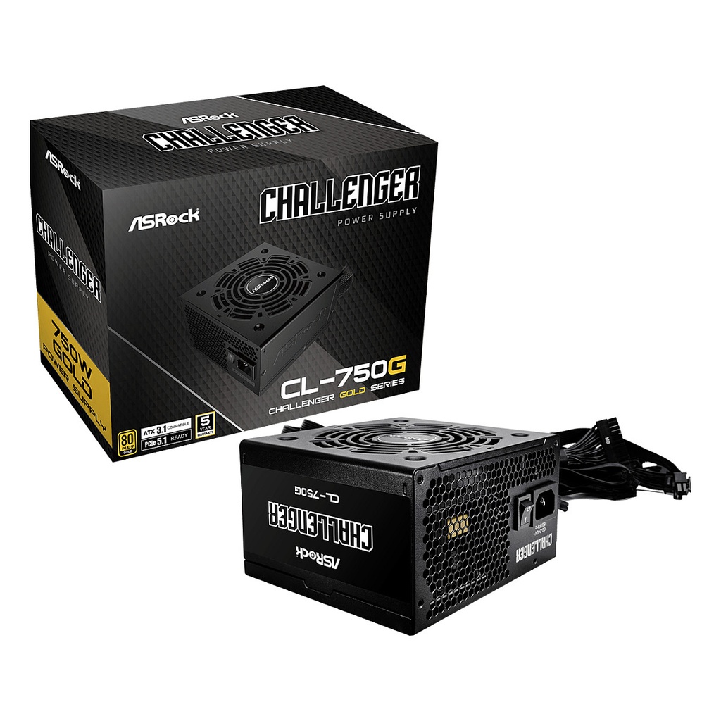 ASRock Challenger Series CL-750G + black retail 750W 80+ Gold