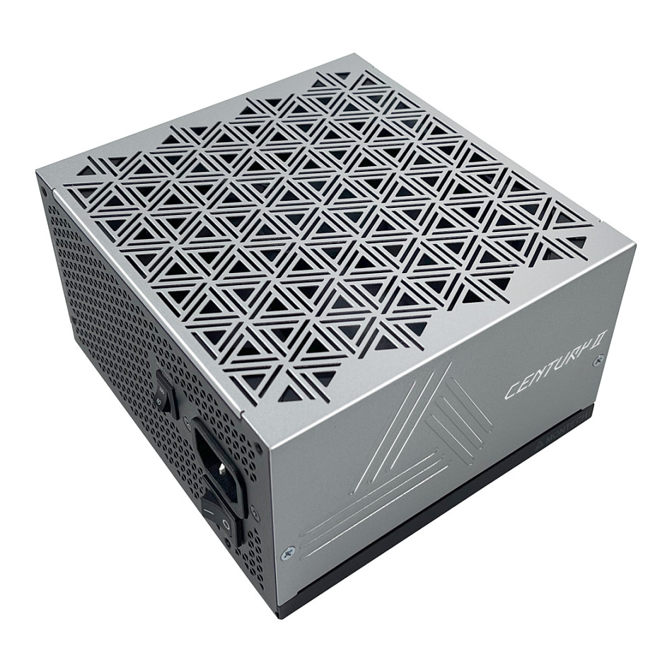Montech CENTURY II 850 (Silver, 1x 12-Pin High Power GPU, 4x PCIe, Cable Management, 850 Watt) 850W