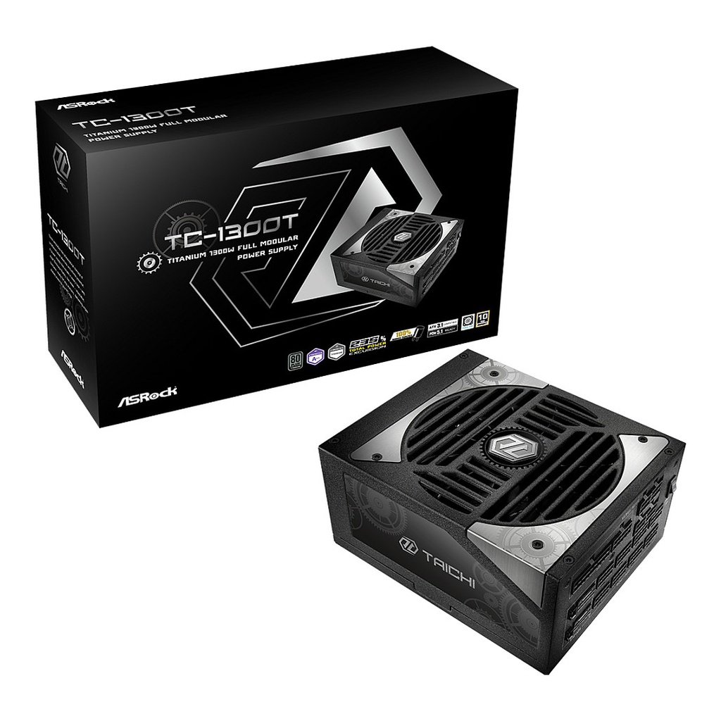 ASRock Taichi Series TC-1300T + Titanium black retail 1300W 80+ Titanium