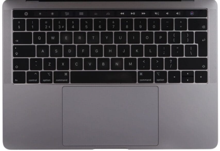 Top Case Palmrest with Keyboard For Apple MacBook Pro 13" A2251 (2020 4-Thunderbolt Intel) - Space Gray - UK Layout - Pre-Owned Grade A - 1-Year Warranty