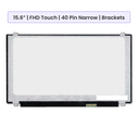 15.6-Inch - FHD (1920x1080) IPS On-Cell Touch - 40 Pin Narrow - Brackets