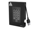 Apricorn Hard Drive - 1 TB - USB 3.0 - Black - A25-3PL256-1000F