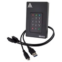 Apricorn Aegis Fortress L3 Hard Drive - 1 TB - USB 3.1 - Black - AFL3-1TB