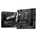 MSI Mainboard PRO B760M-P DDR4 - Micro ATX - Socket Intel 1700 - Intel B760 - 7E02-001R