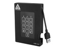 Apricorn SSD Hard Drive A25-3PL256-S1000F - 1TB - USB 3.0 - Black - A25-3PL256-S1000F