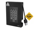 Apricorn A25-3PL256-S512F SSD Drive - 512GB - USB 3.0 - Black - A25-3PL256-S512F