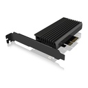 ICY BOX PCIe x4 to M.2 NVMe Adapter Card with LED Heatsink - IB-PCI214M2-HSL