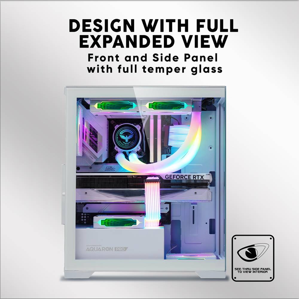 Armaggeddon Aquaron Pro ATX Gaming Case White