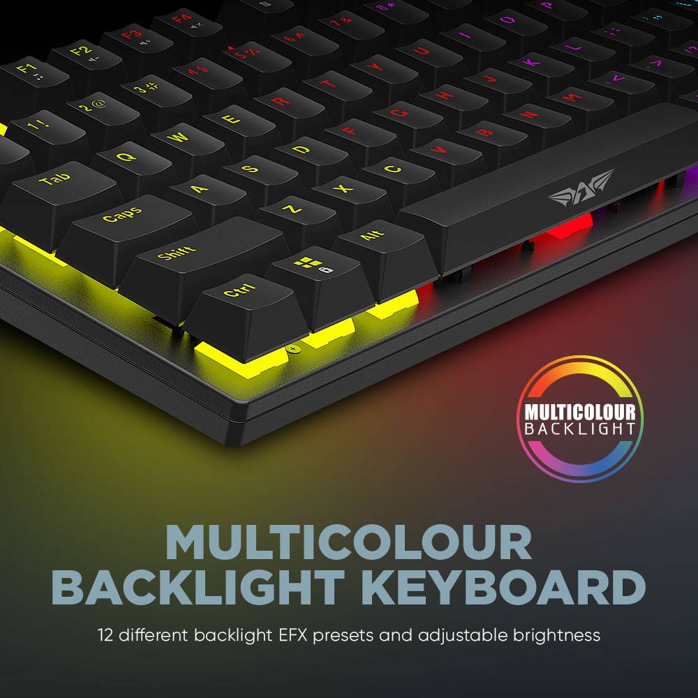 Armaggeddon MKA-2C Neo Black Mechanical Gaming Keyboard 87 Brown Keys
