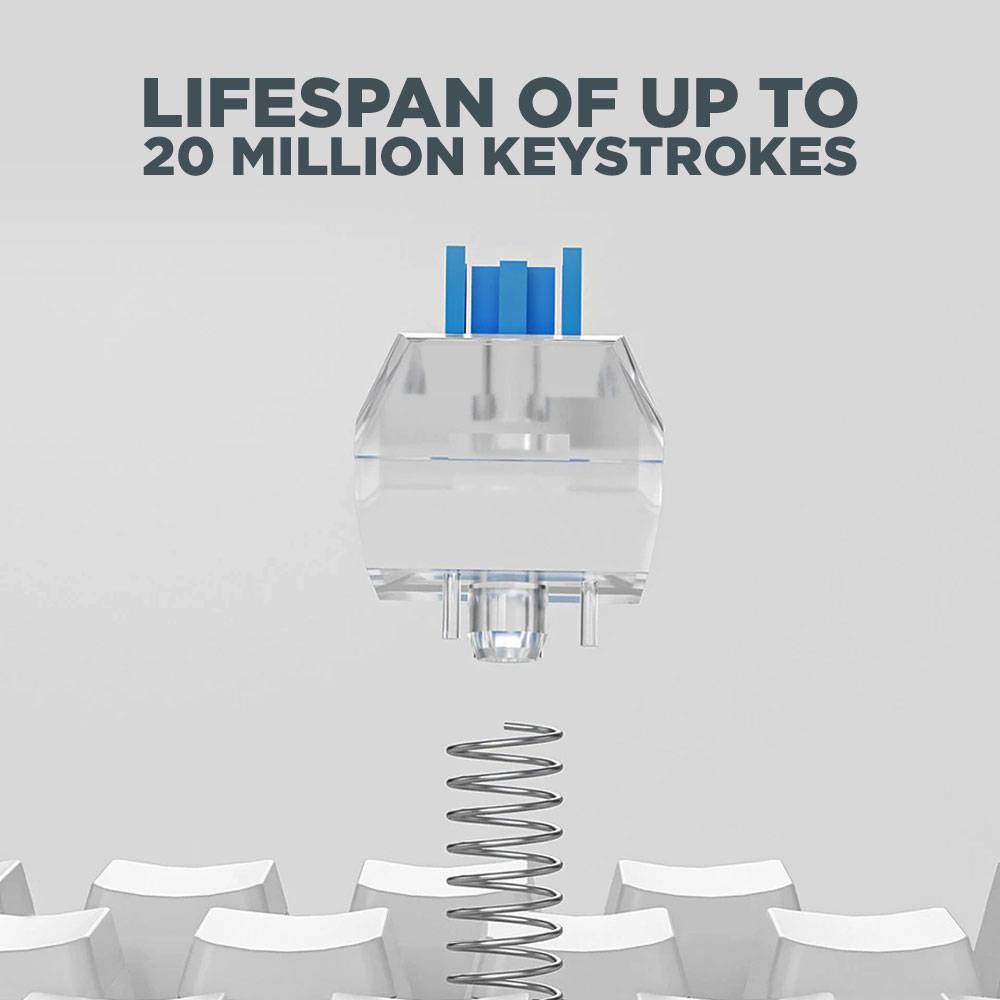 Armaggeddon MKA-2C Neo White Mechanical Gaming Keyboard 87