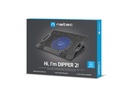 Natec Laptop Cooling Stand 12.1-17.3 With Fan/LED/2xUSB DIPPER 2