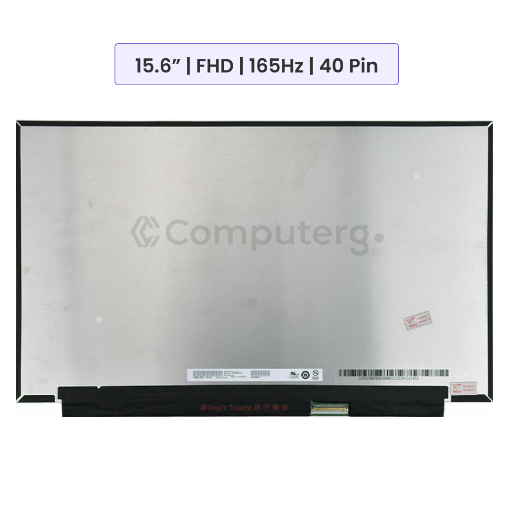 15.6-Inch - FHD (1920x1080) - 165Hz IPS - 40 Pin