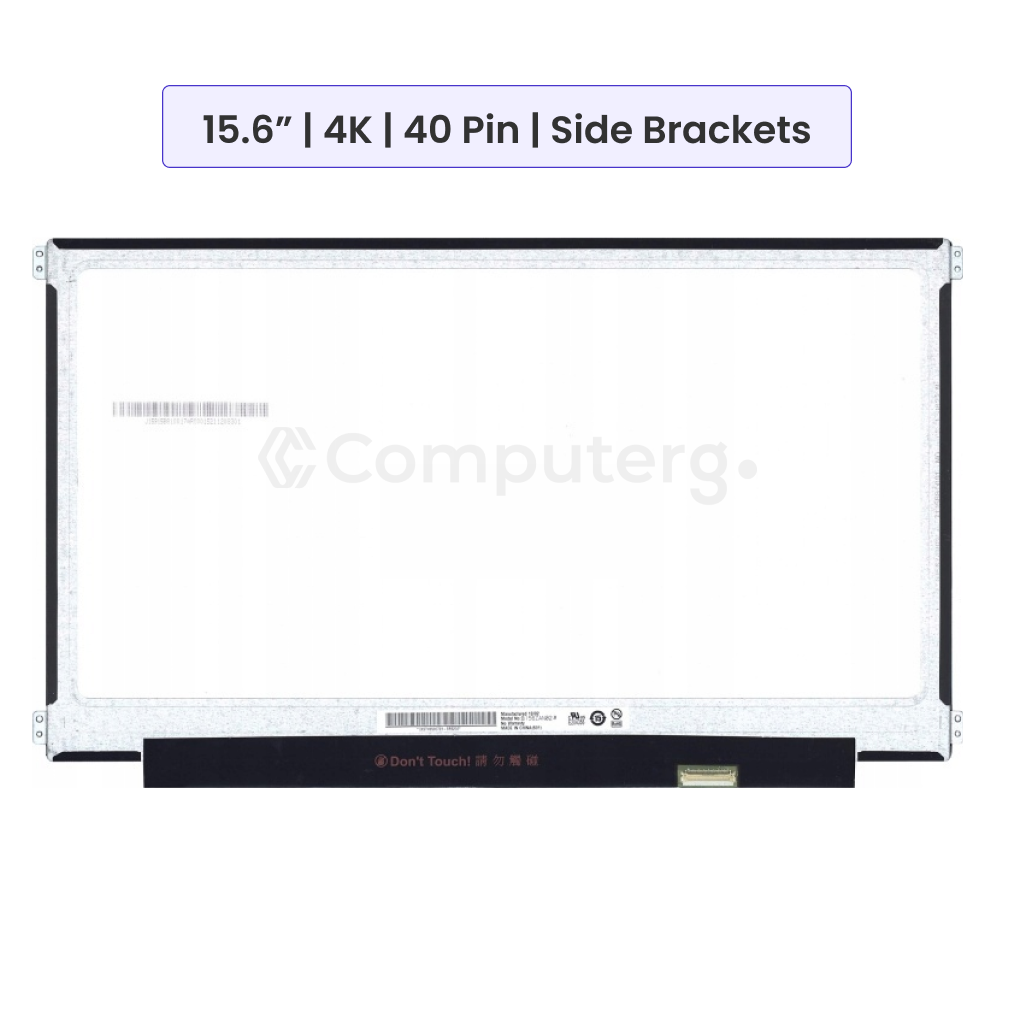 15.6-Inch - UHD (3840x2160) IPS - 40 Pin - Side Brackets