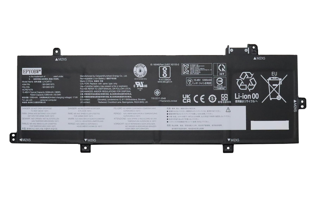 Lenovo ThinkPad P16S Gen 1 Series - L21L4P72 Battery