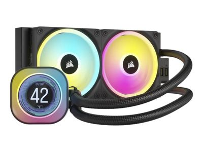 CORSAIR iCUE Link LCD H100i RGB - processor liquid cooling system - CW-9061007-WW