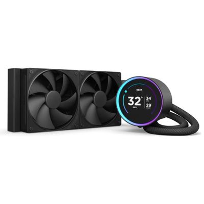 NZXT Kraken Elite 240 - processor liquid cooling system - with LCD display - RL-KN24E-B2