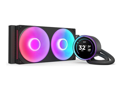 NZXT Kraken Elite 280 RGB - processor liquid cooling system - with LCD display - RL-KR28E-B2