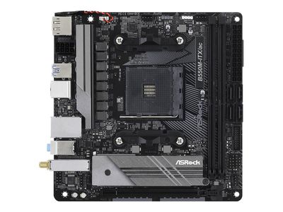 ASROCK Motherboard B550M-ITX/ac - Mini-ITX - Socket AM4 - AMD B550 · 90-MXBDH0-A0UAYZ