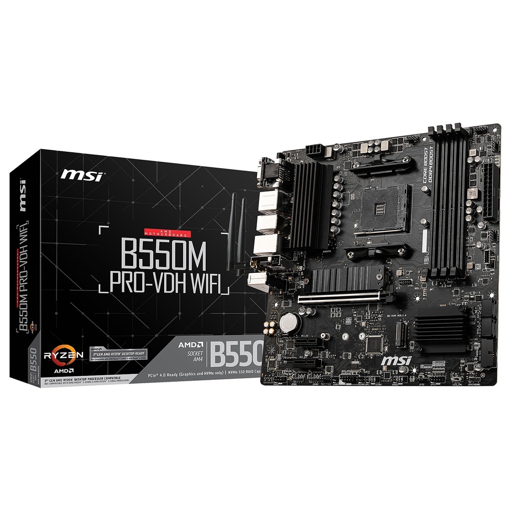 Motherboard AMD AM4 MSI B550M PRO-VDH WIFI mATX