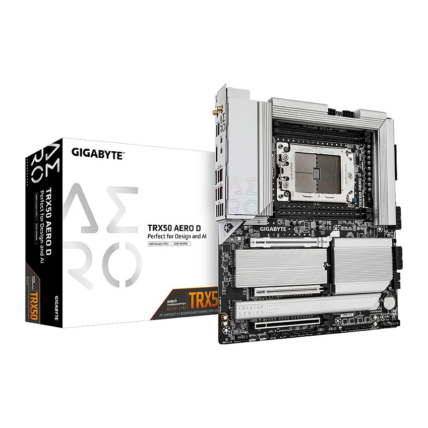 GIGABYTE TRX50 AERO D - 1.0 - motherboard - extended ATX - Socket sTR5 - AMD TRX50 - TRX50 AERO D